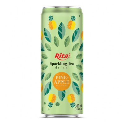 RITA-US-1052782566:Sparkling-Tea-drink-pineapple-flavour-330ml-sleek-can-near-me