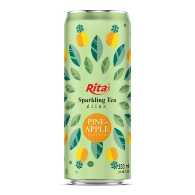 RITA-US-1052782566_Sparkling-Tea-drink-pineapple-flavour-330ml-sleek-can-near-me