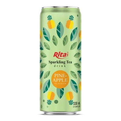 RITA-US-1052782566_Sparkling-Tea-drink-pineapple-flavour-330ml-sleek-can-near-me