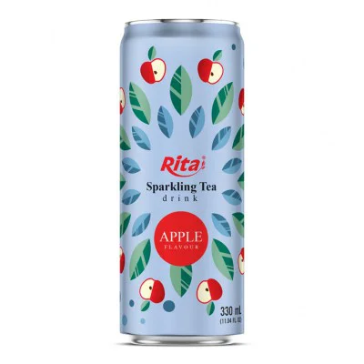 RITA-US-1084601515:best-Sparkling-Tea-drink-apple-flavour-330ml-sleek-can