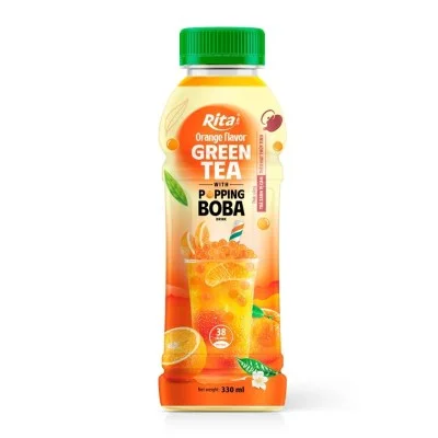 Supplier Company Popping Boba Black Tea With Orange Flavor