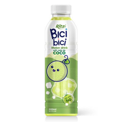 RITA-US-1265976345:Rita_Bici_Bici_Melon_Drink_with_Nata_de_Coco_500ml_PET_Bottle_2a9448254f98a238b8b036c1935d9191