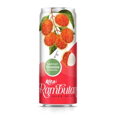 Best natural 320ml Rambutan juice drink exporter