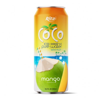 100% pure Coconut water with Pulp and mango flavour