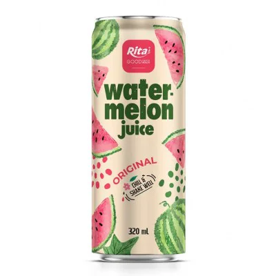 Supplier Original Watermelon Juice 320ml Sleek Can