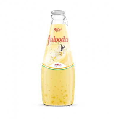 Supplier Company 290ml Glass Bottle Falooda Vanilla Flavor