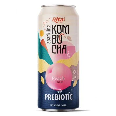 RITA-US-2130305419:Sparkling_Kombucha_Prebiotic_with_Peach_500ml_cans_173c1a406d8f51f65c02a052c026a7e7