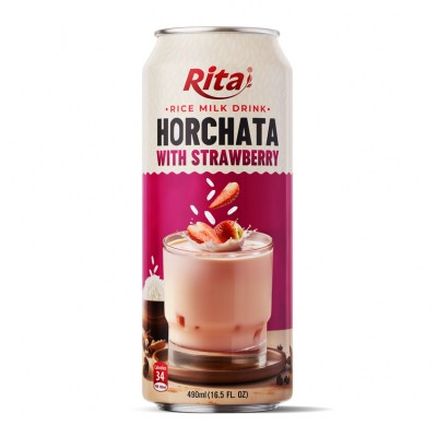 Wholesale 16.5 Fl Oz Cans Rice Milk Drink Horchata Mix Strawberry