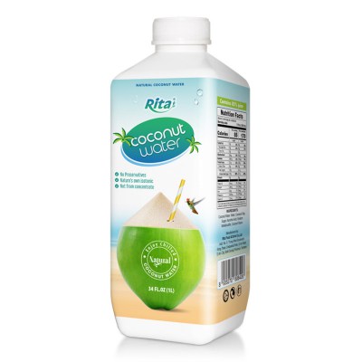 RITA-US-295995501:Rita_Natural_Coconut_Water_1L_PP_Bottle__Square_Shape_Design_5657d7a80245e3349c8b3a2468a04aed
