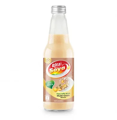 Supplier 10.05 Fl Oz Glass Bottle Soya Milk Drink Multi Grain