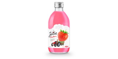 glass 320ml fruit trawberry juice private label brand from RITA India
