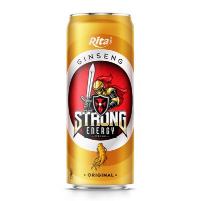 330ml canned Strong energy drink with ginseng original 