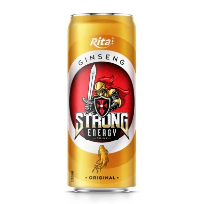 330ml canned Strong energy drink with ginseng original 