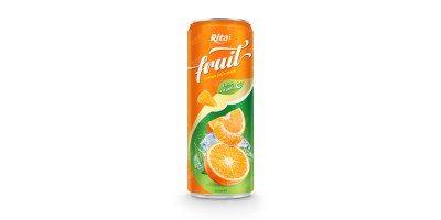 fruit orange juice enrich vitamin C in 320ml can from RITA IN