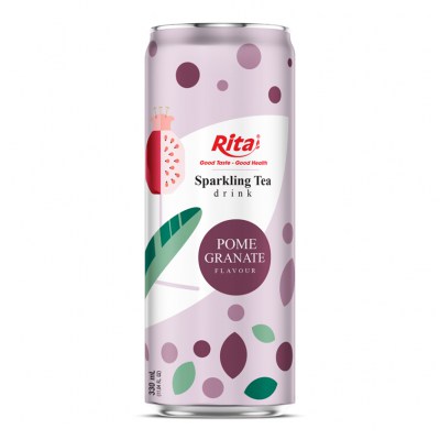 RITA-US-662618206:Best--Tea-Sparkling-water--pomegranate-flavour-330ml-sleek-can