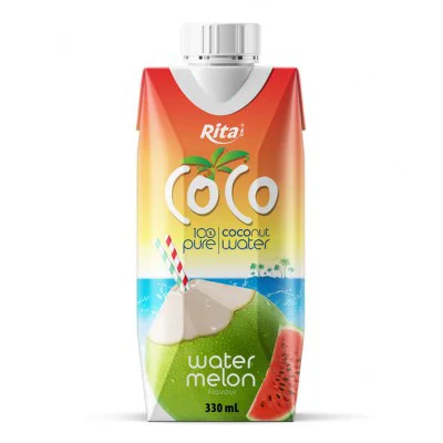 RITA-US-832847255:COCO-100-pure-coconut-water-with-watermelon-flavour-330ml-Paper-box