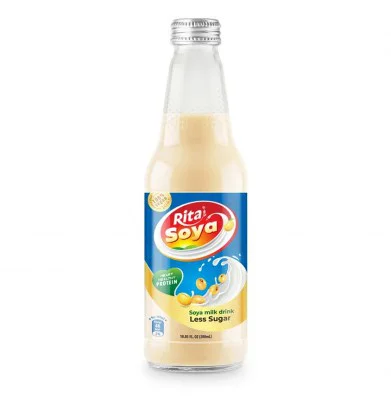 Wholesale Company Soya Milk Drink Less Sugar 10.05 Fl Oz Glass Bottle