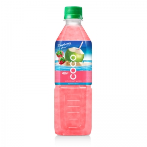 Coconut water with strawberry  flavor  500ml Pet bottle 