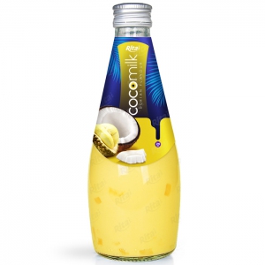 Coconut milk with durian flavor 290ml glass bottle 