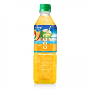 Coconut water with mango flavor  500ml Pet bottle 