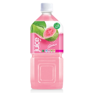 Natural pink guave juice drink 1000ml pet bottle