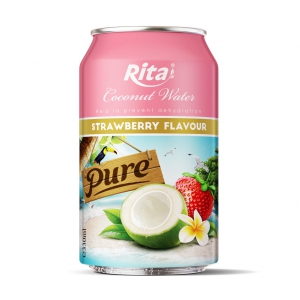  330ml canned Premium Rita coconut water with strawberry 