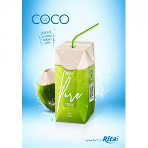 drinking coconut water in Aseptic 200ml