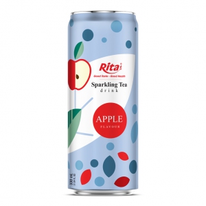 Tea Sparkling water with apple flavor 