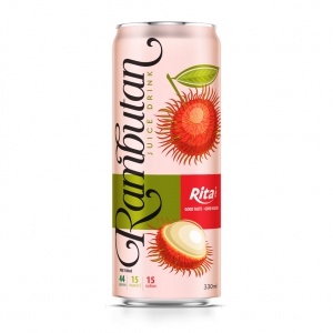 High quality NFC 320ml Rambutan fruit juice own brand