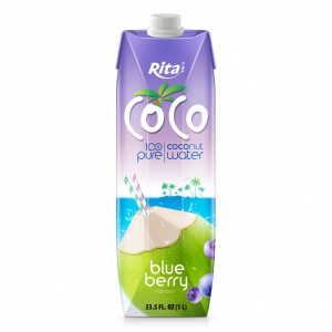 coconut water pure and blueberry pressed 1L