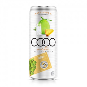 Wholesale Coco water pulp with pineapple 330ml