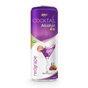 Cocktail 6% alcohol with red grape flavour 320ml