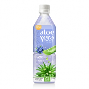 500ml NFC aloe vera  juice with pulp and strawberry flavor
