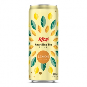 Sparkling Tea drink lemon flavor non alcoholic