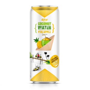Fresh natural coconut water with pineapple 330ml
