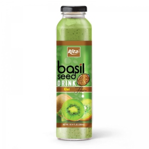 Basil seed with Kiwi drink