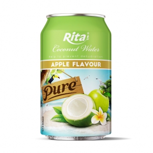  330ml canned High quality Rita coconut water with apple