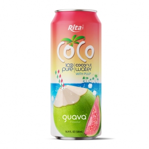 pure Coconut water with Pulp and guava flavour