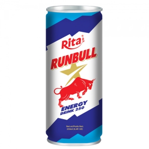 runbull energy 250ml tin can