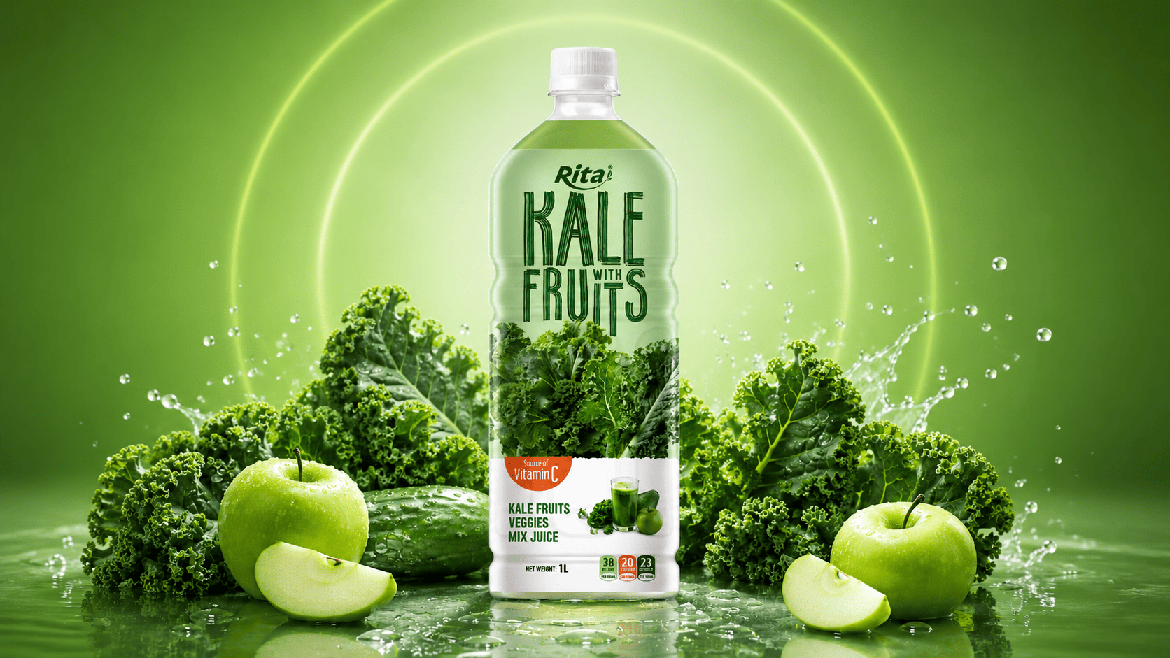 Rita Kale with Fruits Veggies Mix Juice 1L PET Bottle