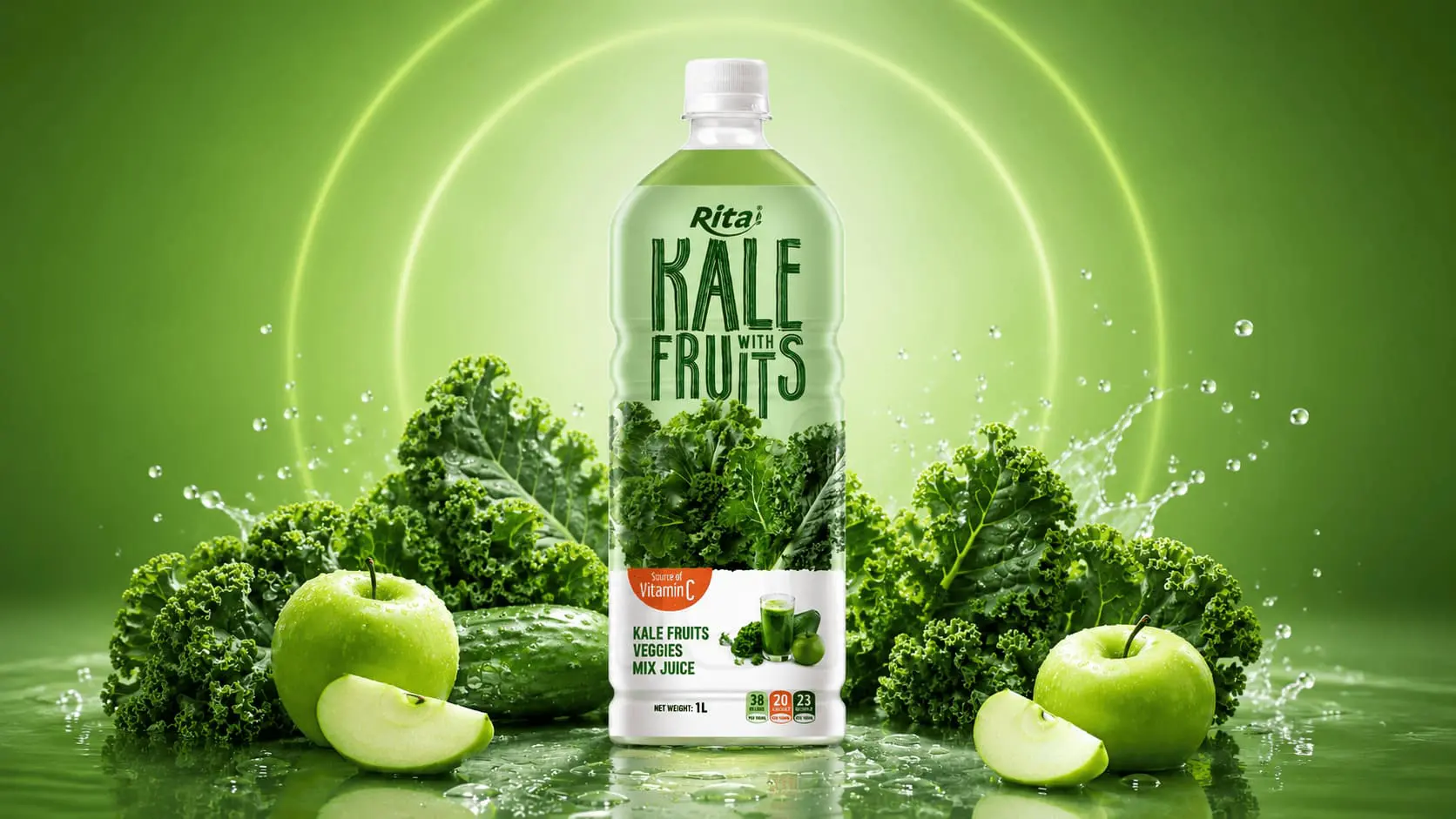 Rita Kale with Fruits Veggies Mix Juice 1L PET Bottle