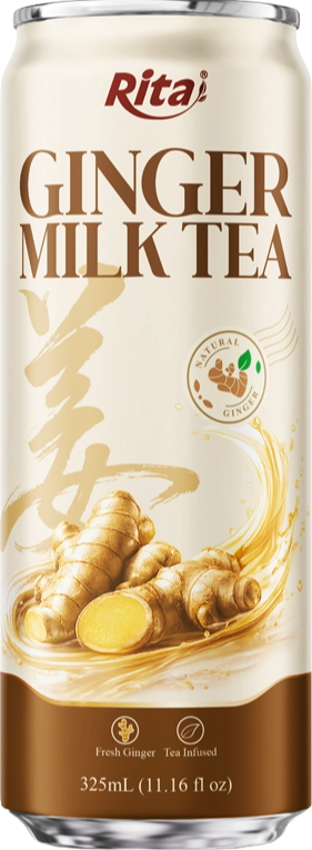 Rita Ginger Milk Tea Natural Black Tea 320ml Sleek Can