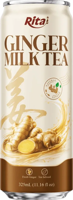 Rita Ginger Milk Tea Natural Black Tea 320ml Sleek Can