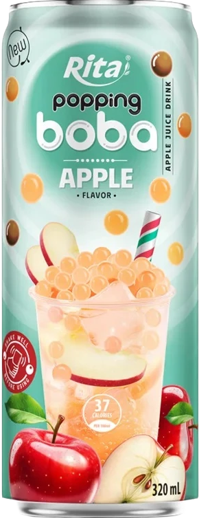 Popping Boba Bubble Tea Mix Pineapple 8.4 Fl Oz Can