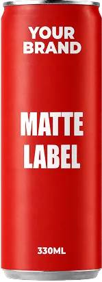 Matte label can